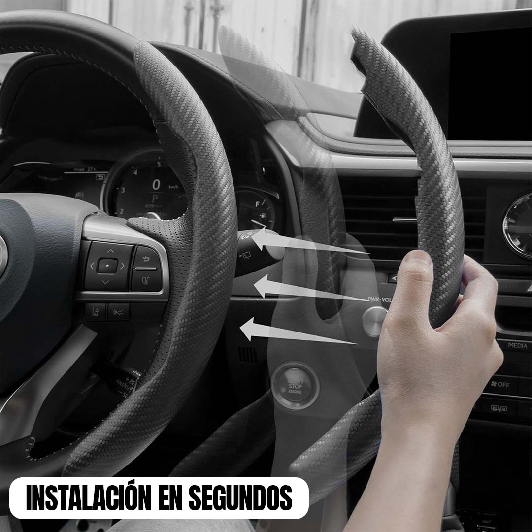 🎁HOY ENVÍO GRATIS🎁 PROTECTOR DE CARBONO PARA VOLANTE DE AUTO