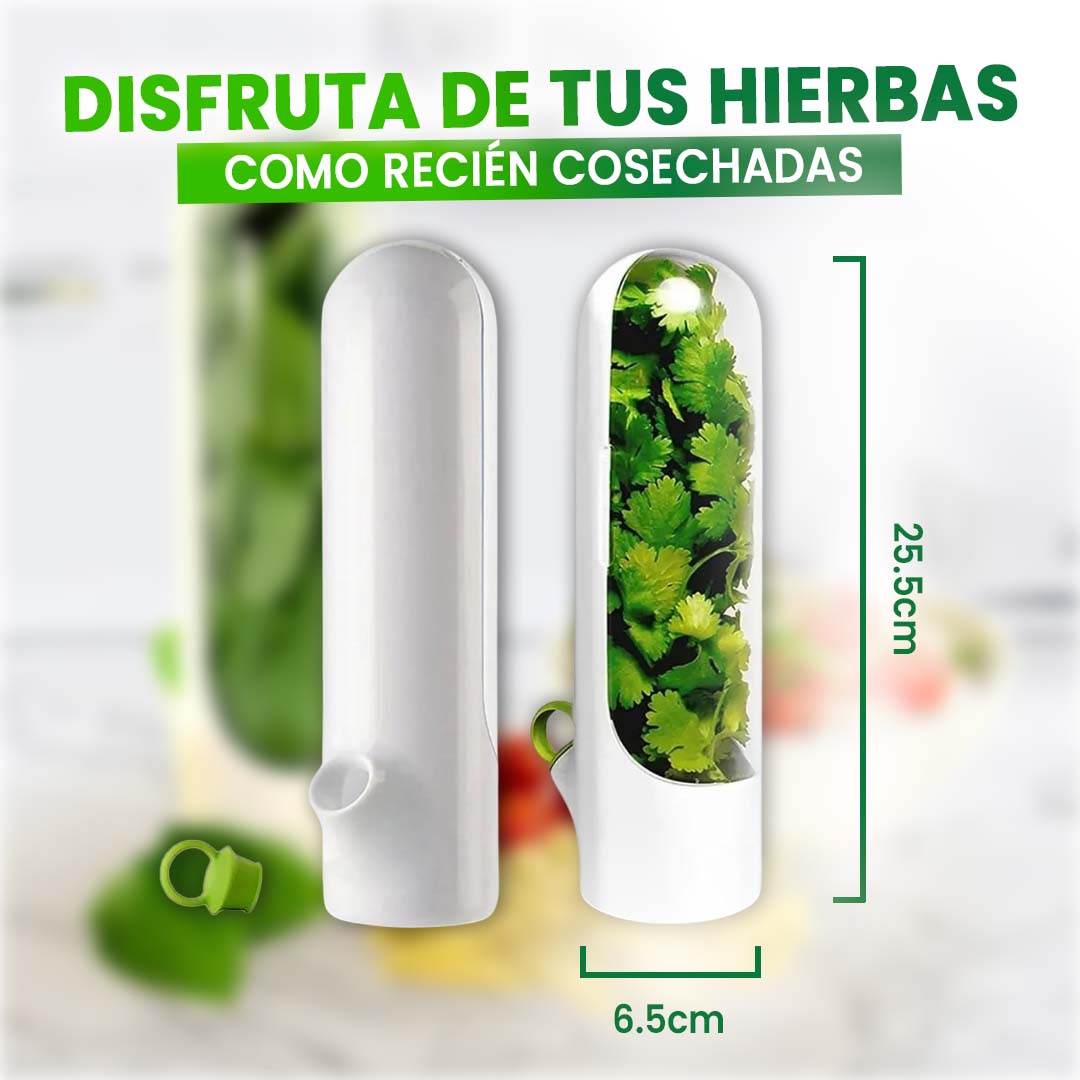 🎁QUITO PROMO 2 UNIDADES🎁CONTENEDOR DE HIERBAS FRESCAS