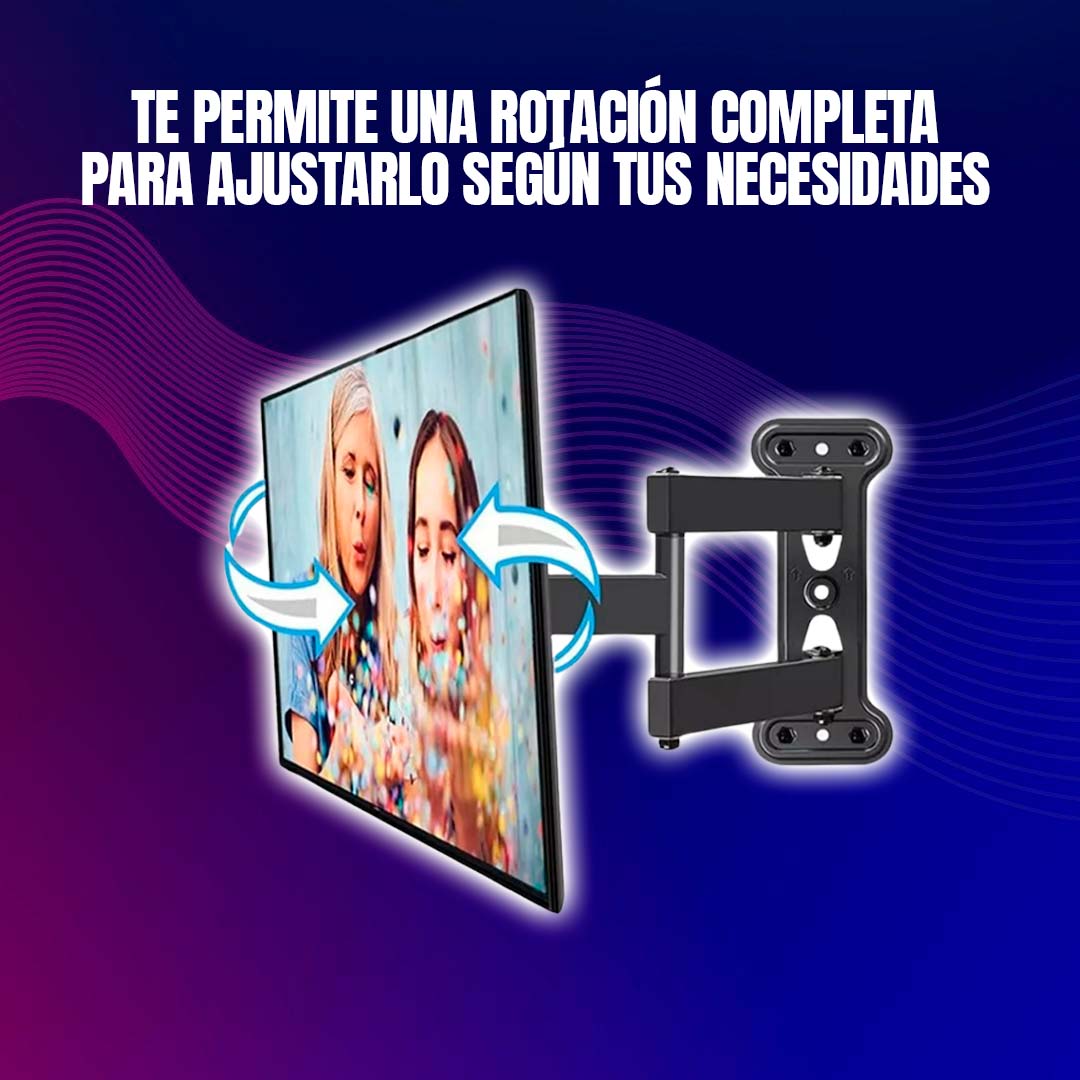SOPORTE DE TV GIRATORIO Y PLEGLABLE DE 14 A 55 PULGADAS đHOY ENVĂO GRATISđ
