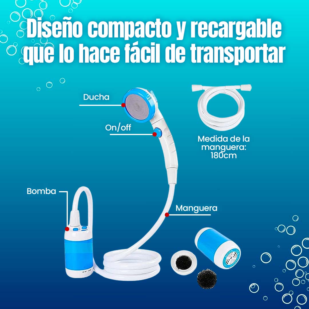 DUCHA RECARGABLE PARA EXTERIORES ??HOY ENVÍO GRATIS??