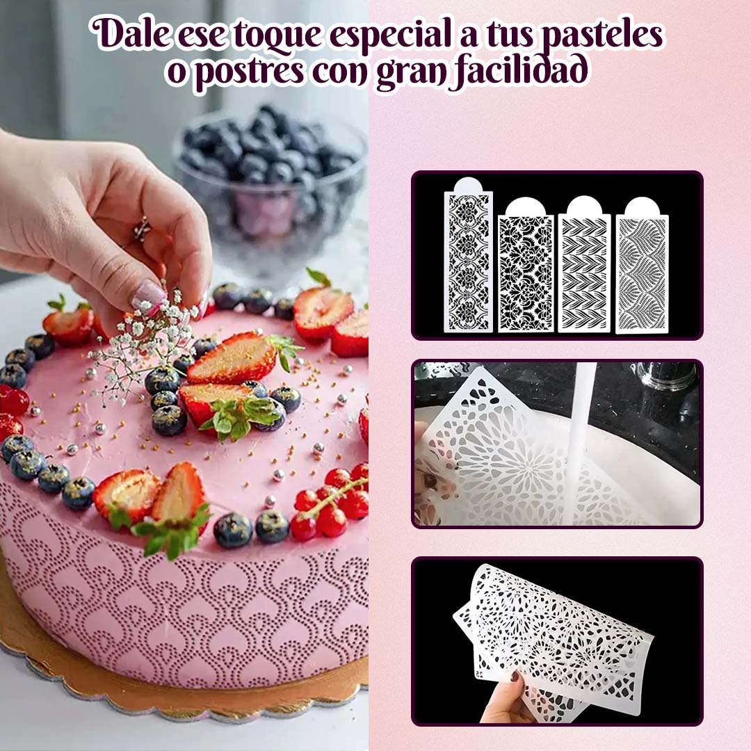SET LAMINAS PARA DECORACIÓN DE REPOSTERIA 🎁HOY PROMO 4 UNIDADES + ENVÍO GRATIS🎁