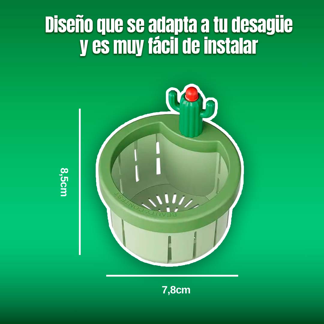 🎁PROMO 2x1🎁FILTRO UNIVERSAL DE DESAGUE CACTUS CON BOTON