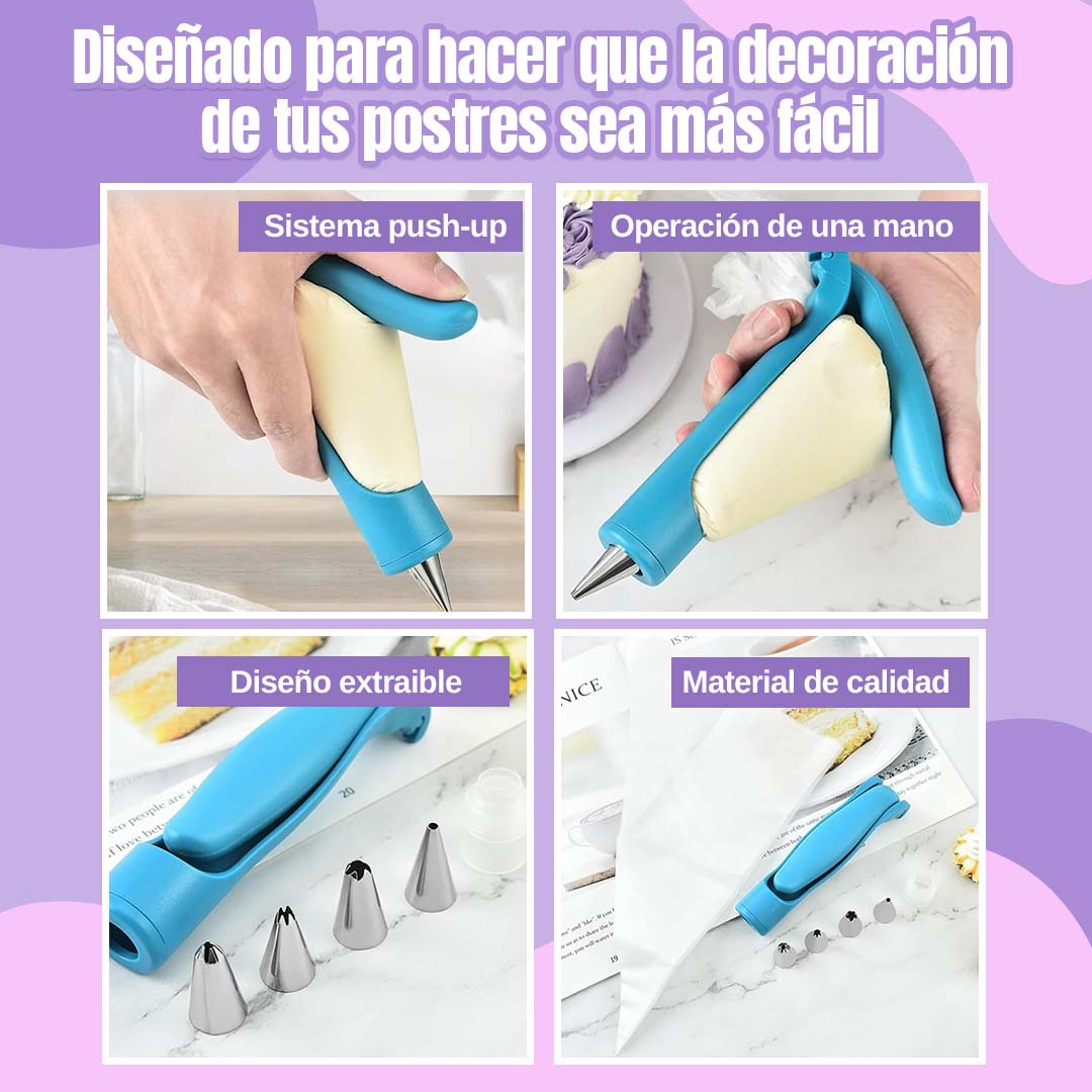 🎁HOY 4 BOQUILLAS GRATIS🎁KIT LAPIZ DECORADOR PARA PASTELES O GALLETAS