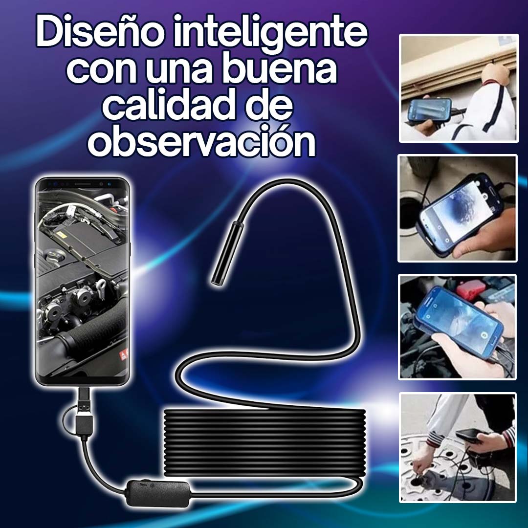 CÁMARA EXPLORADORA PARA ESPACIOS PEQUEÑOS (ANDROID-TIPO C)
