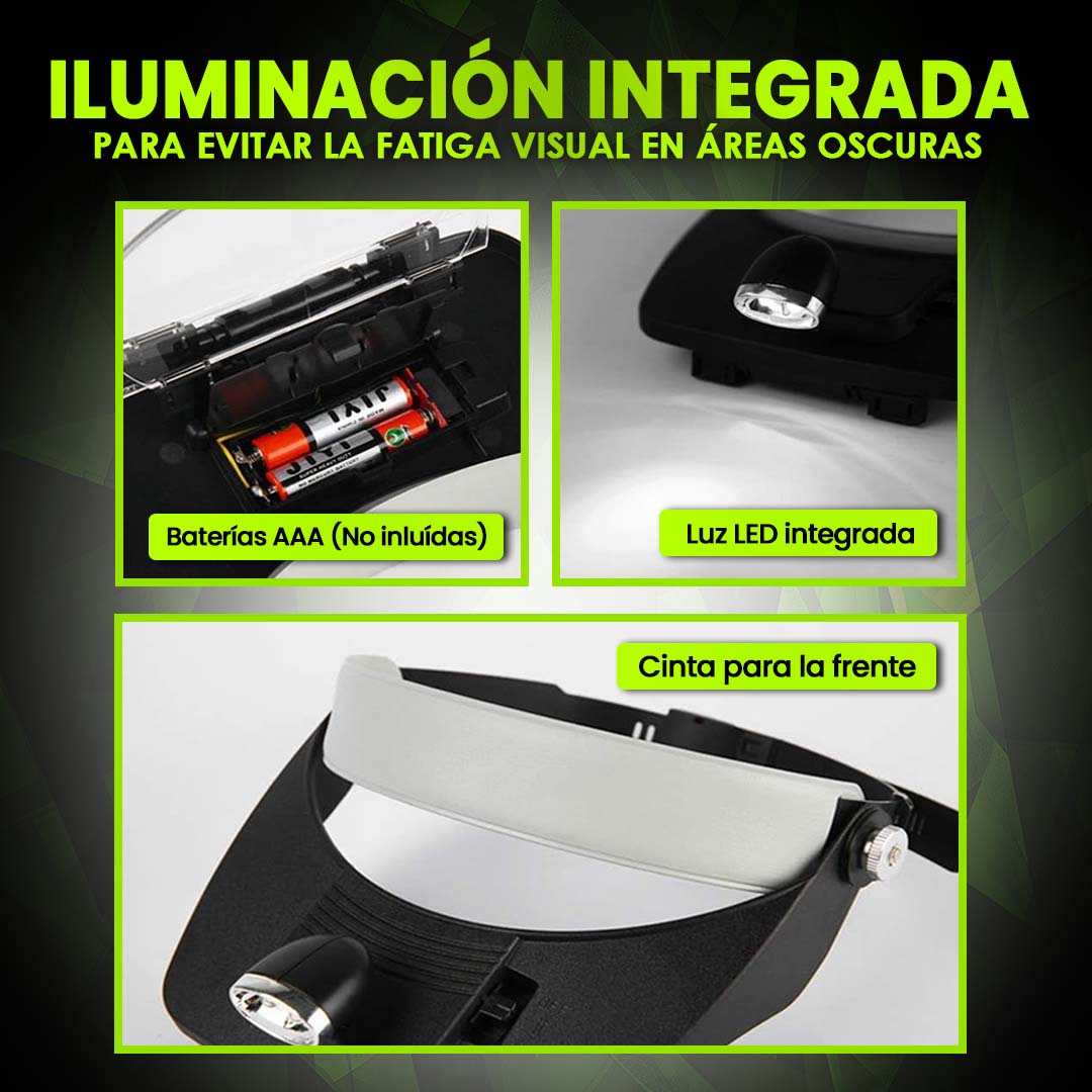 LENTES DE AUMENTO TIPO VISERA