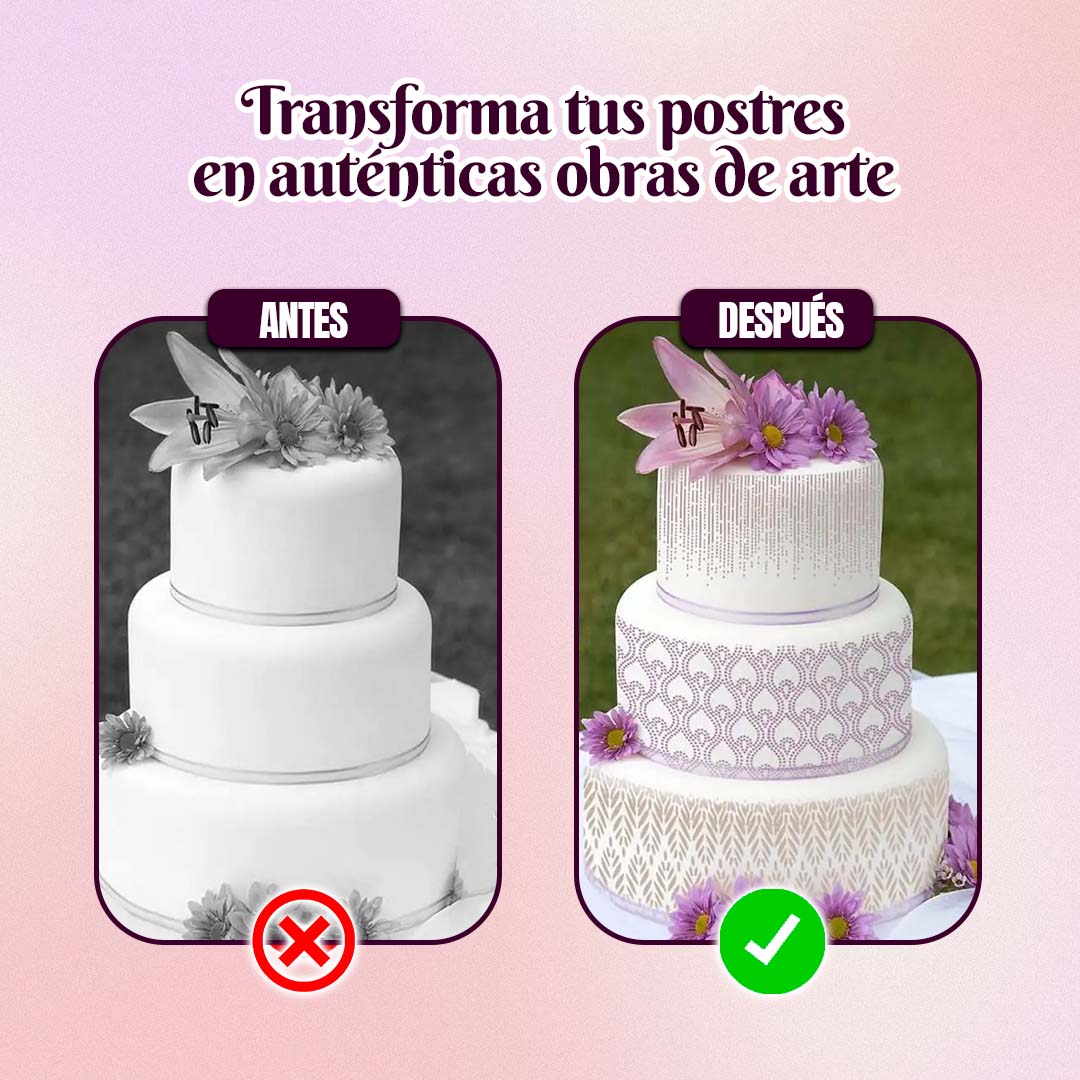 SET LAMINAS PARA DECORACIÓN DE REPOSTERIA 🎁HOY PROMO 4 UNIDADES + ENVÍO GRATIS🎁
