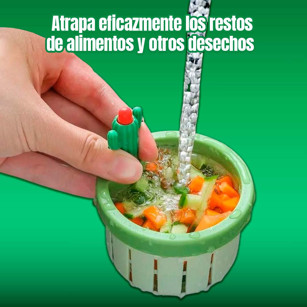 🎁PROMO 2x1🎁FILTRO UNIVERSAL DE DESAGUE CACTUS CON BOTON