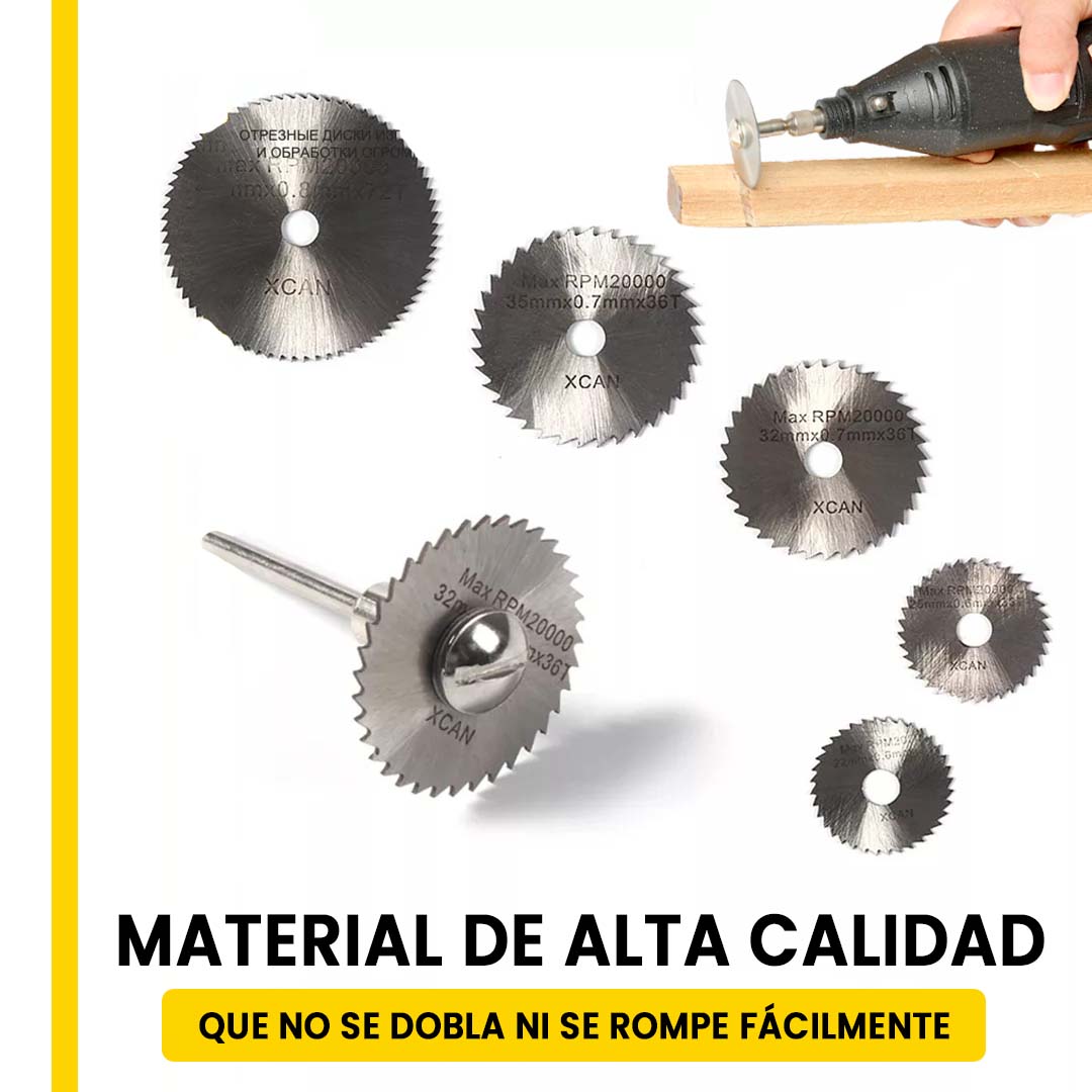 SET DE CUCHILLAS PARA TALADRO đPACK 6 PIEZASđ
