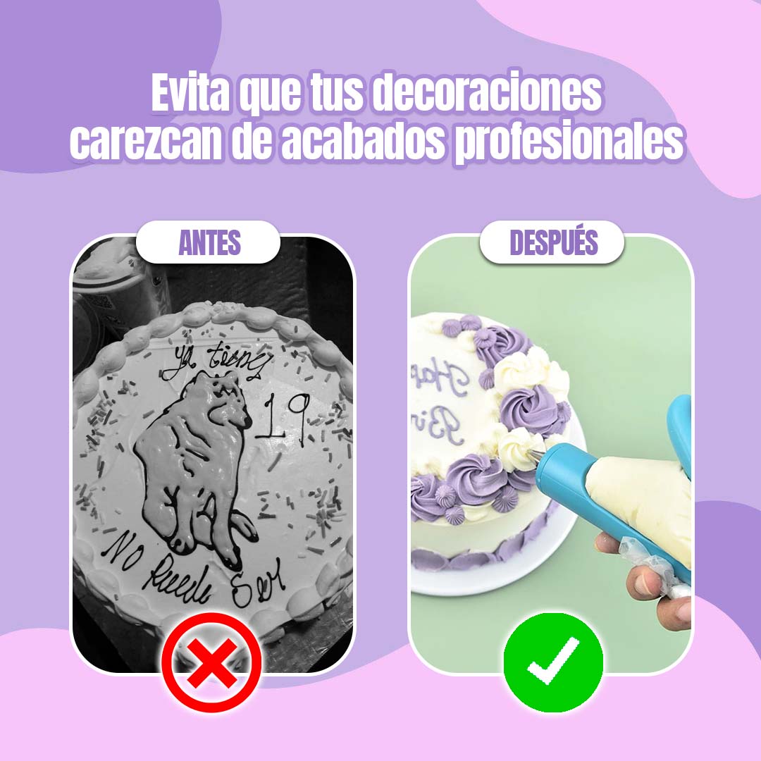 🎁HOY 4 BOQUILLAS GRATIS🎁KIT LAPIZ DECORADOR PARA PASTELES O GALLETAS