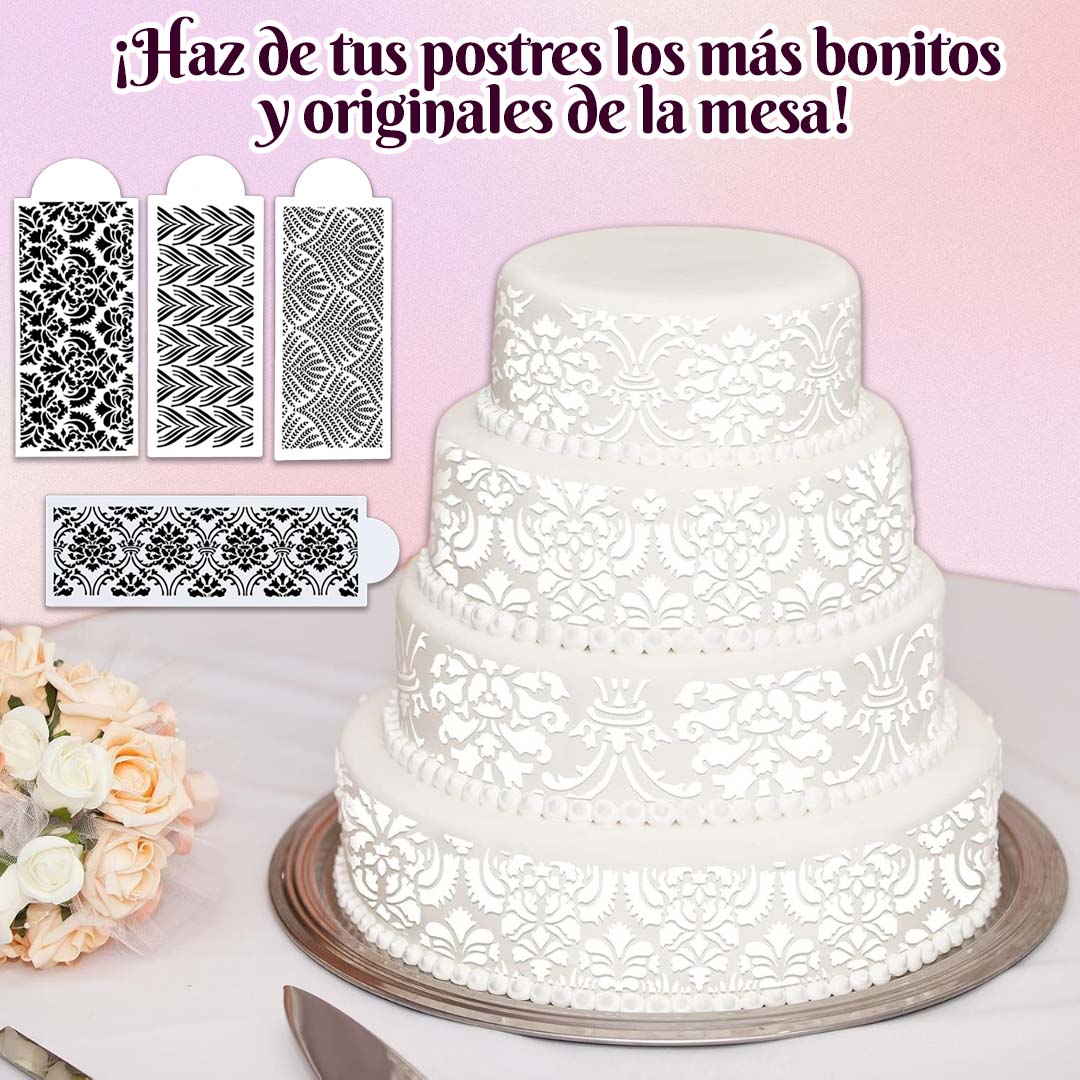 SET LAMINAS PARA DECORACIÓN DE REPOSTERIA 🎁HOY PROMO 4 UNIDADES + ENVÍO GRATIS🎁