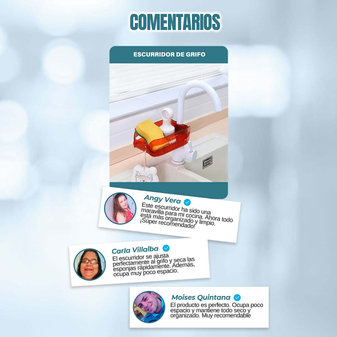🎁PROMO 2 UNIDADES🎁ESCURRIDOR PARA GRIFO DE COCINA