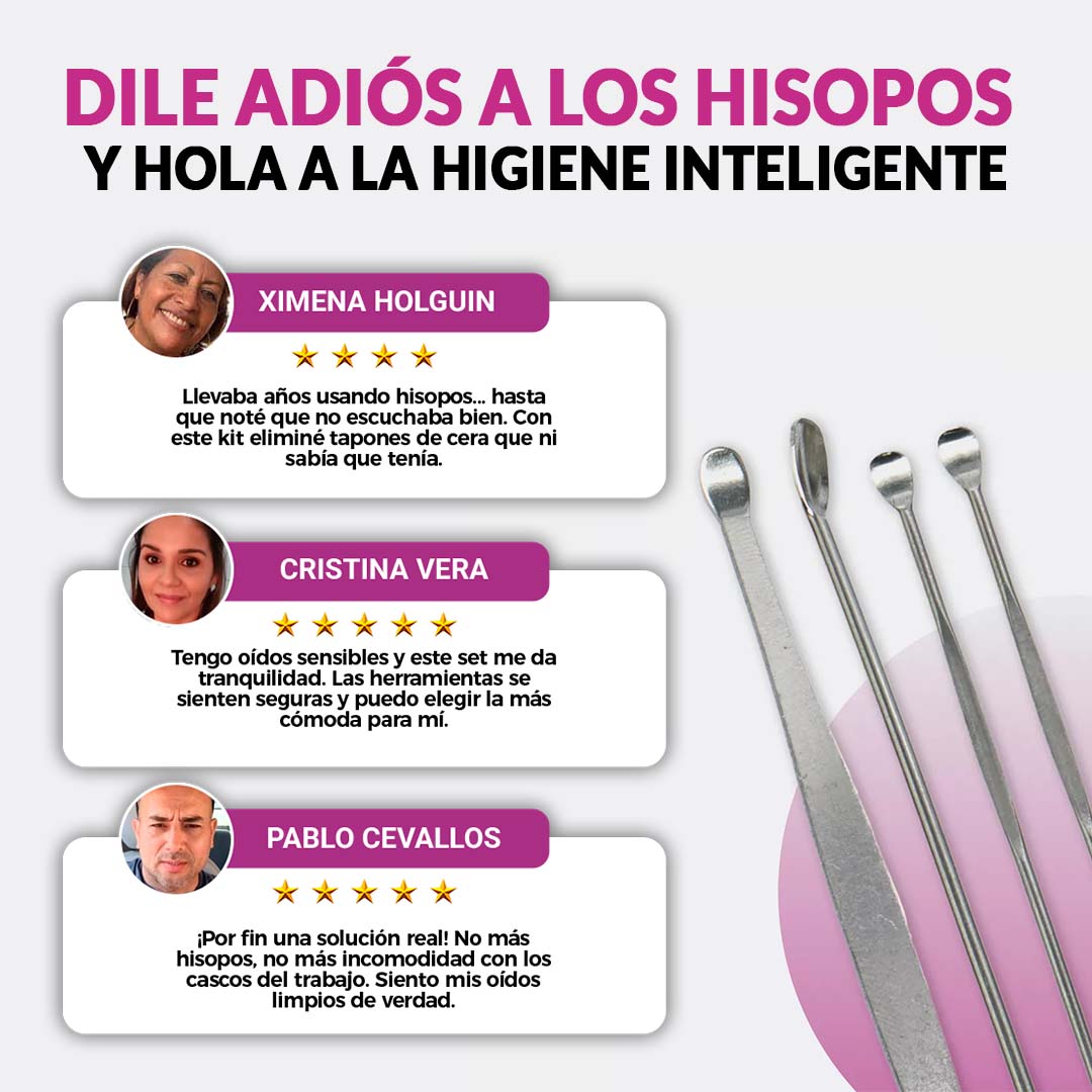 🎁PROMO 2X1🎁 KIT ESTUCHE LIMPIADOR DE OÍDOS