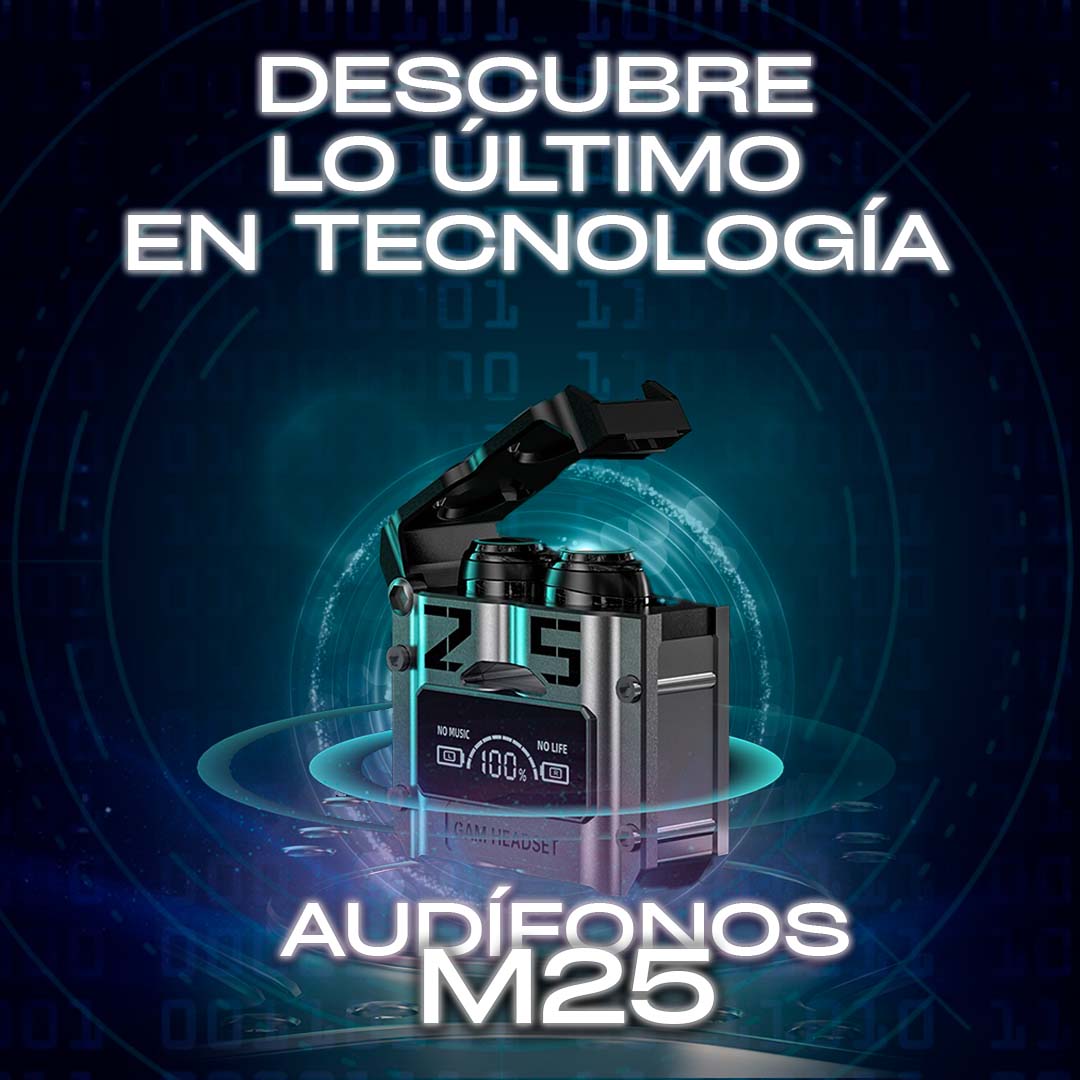 AUDÍFONOS M25 FUTURISTAS 🎁PROMO LANZAMIENTO🎁