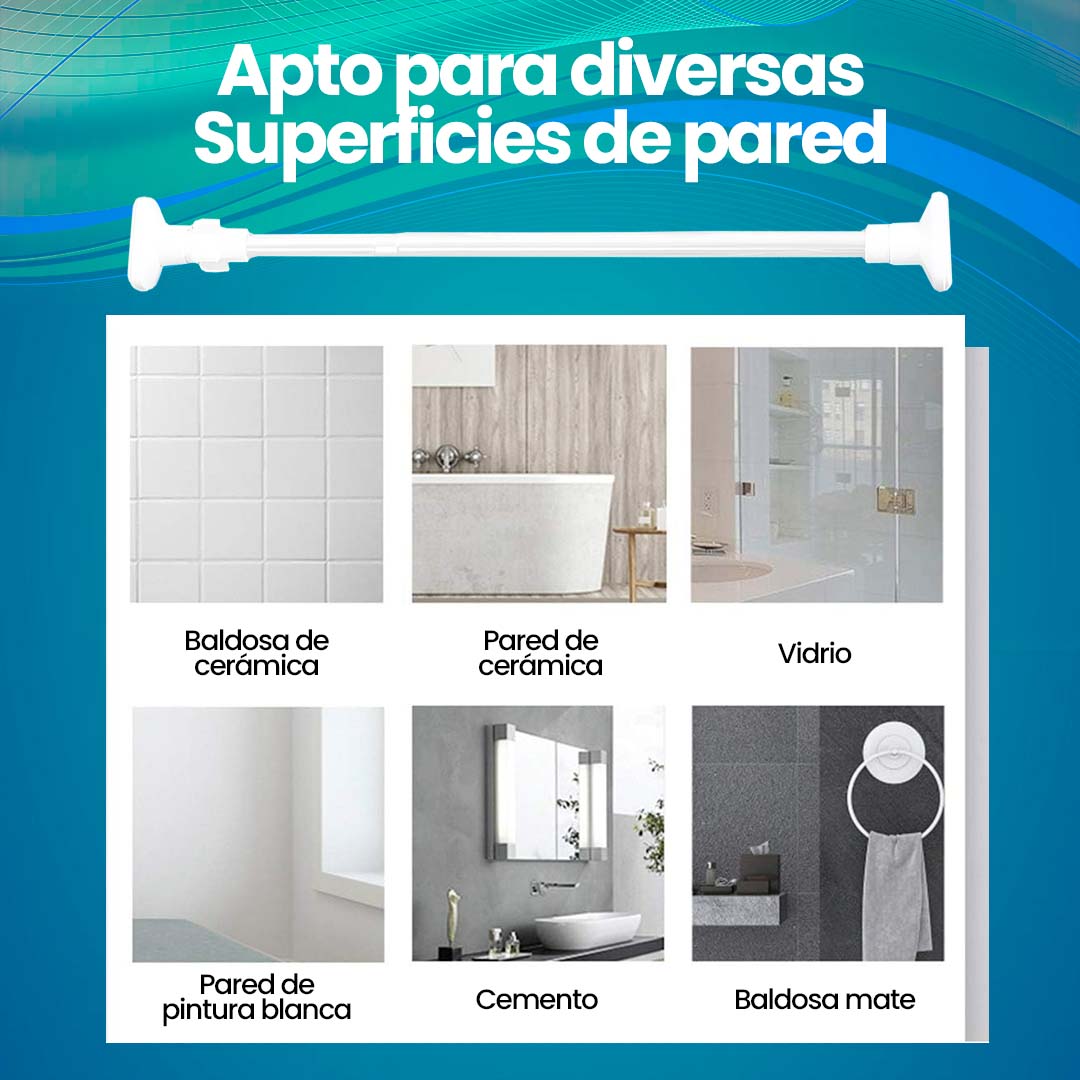 TUBO RETRACTIL ALTA RESISTENCIA (140-260cm) 🎁SUPER PROMO🎁