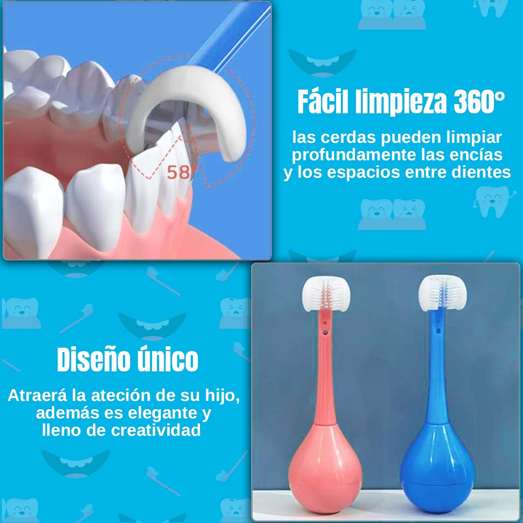 SET CEPILLO DE DIENTES PARA NIÑOS 3u