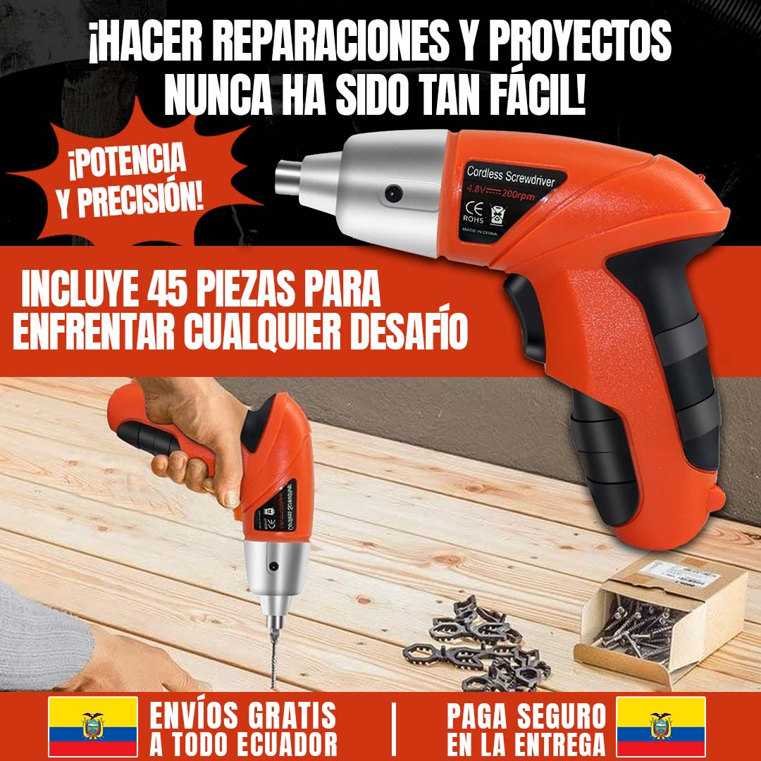 DESTORNILLADOR SET 45 PIEZAS ??PROMO LANZAMIENTO??