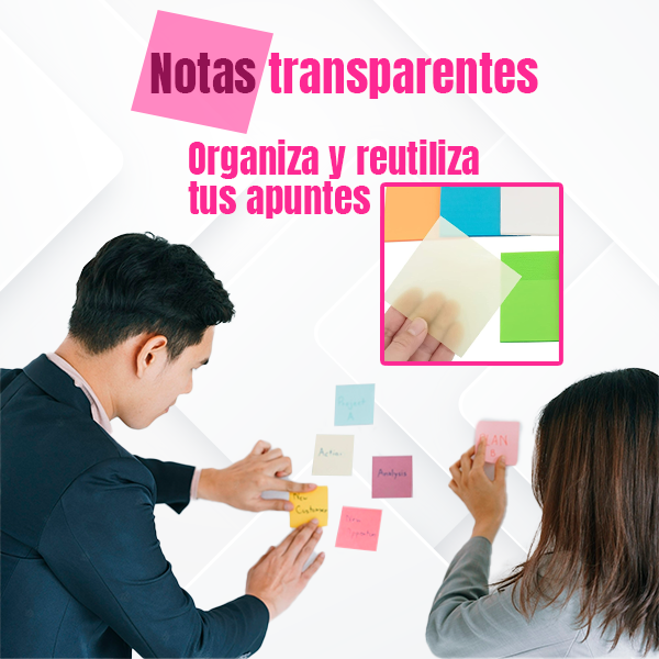 SET NOTAS MÁGICAS TRANSPARENTES🎁PROMO 200 UNIDADES🎁