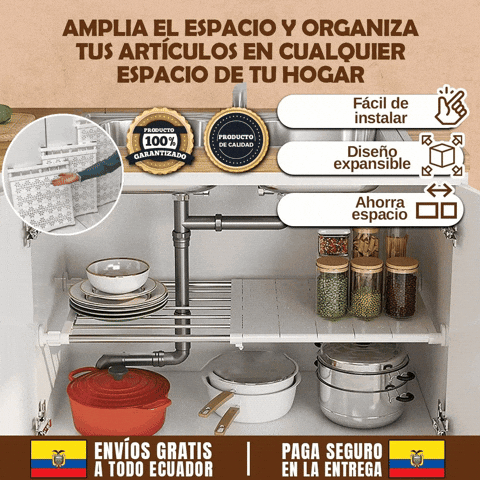 Repisas EXPANDIBLES Ajuste de 46 a 75 cm 🎁PROMO 5 UNIDADES🎁
