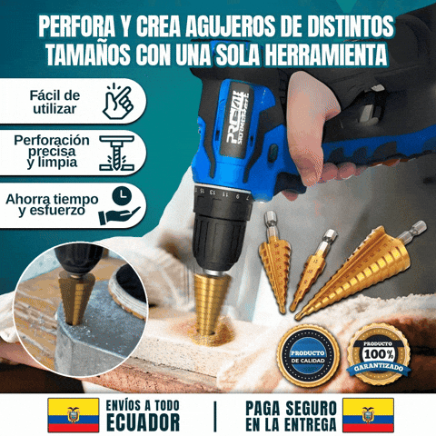 SET DE BROCAS CÓNICAS ESCALONADAS ??KIT 3 UNIDADES??