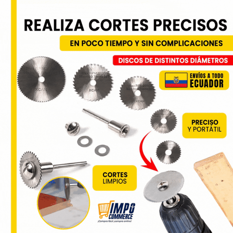 SET DE CUCHILLAS PARA TALADRO đPACK 6 PIEZASđ