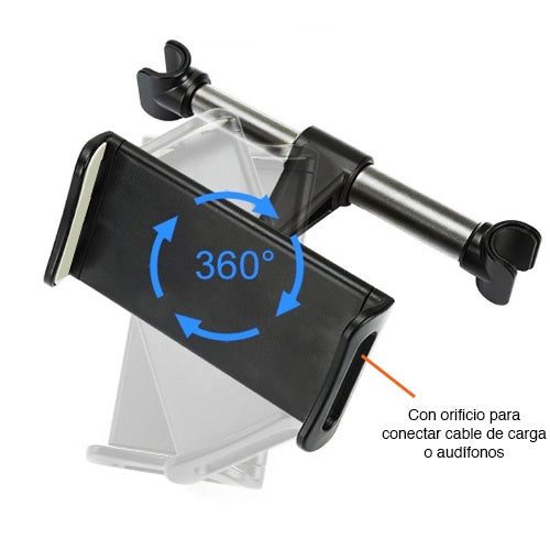 SOPORTE PARA CELULARES Y TABLETS PARA ASIENTO TRASERO DE AUTO