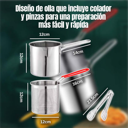 SET DE OLLA FREIDORA🎁HOY GRATIS PINZA🎁