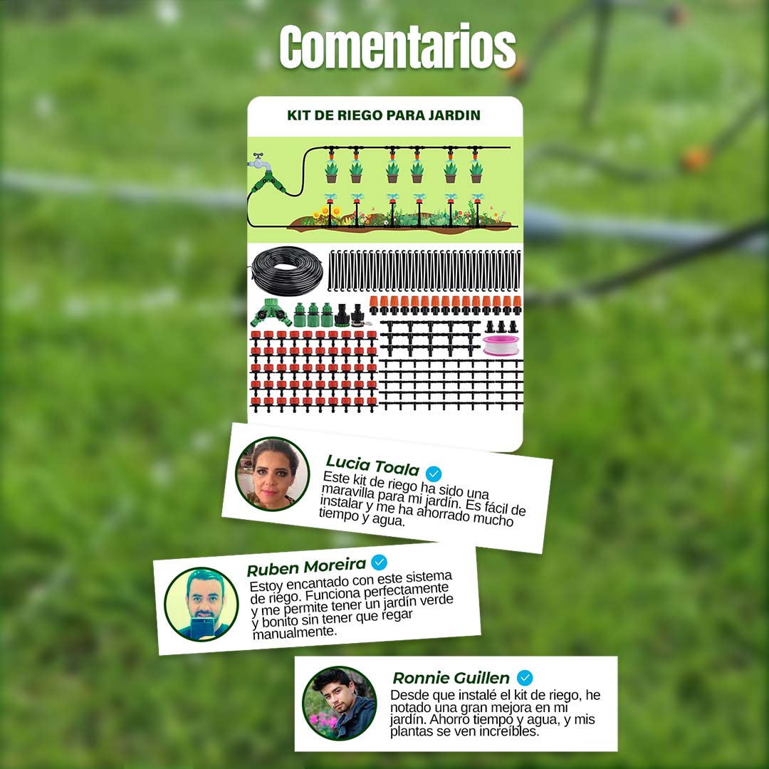 KIT COMPLETO DE RIEGO SEMI AUTOMÁTICO 🎁ENVÍO GRATIS🎁