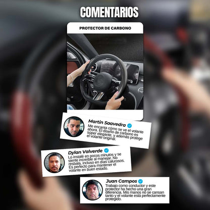 🎁HOY ENVÍO GRATIS🎁 PROTECTOR DE CARBONO PARA VOLANTE DE AUTO