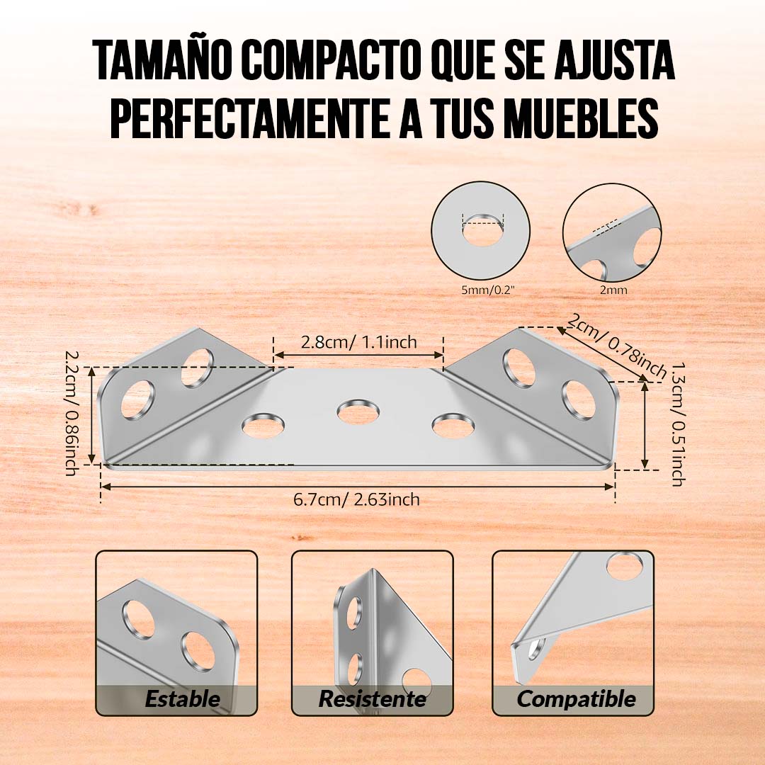 CONECTOR DE ESQUINA UNIVERSAL 🎁PROMO 20 UNIDADES🎁