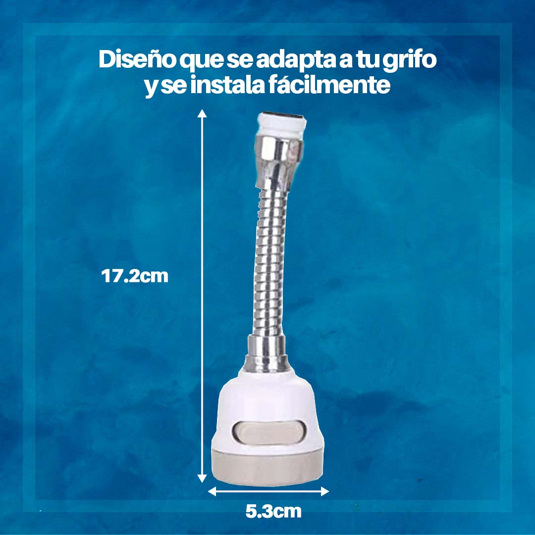 ADAPTADOR FLEXIBLE UNIVERSAL PARA GRIFO DE COCINA 🎁PROMO 2 UNIDADES🎁