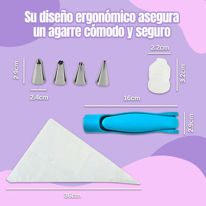 🎁HOY 4 BOQUILLAS GRATIS🎁KIT LAPIZ DECORADOR PARA PASTELES O GALLETAS