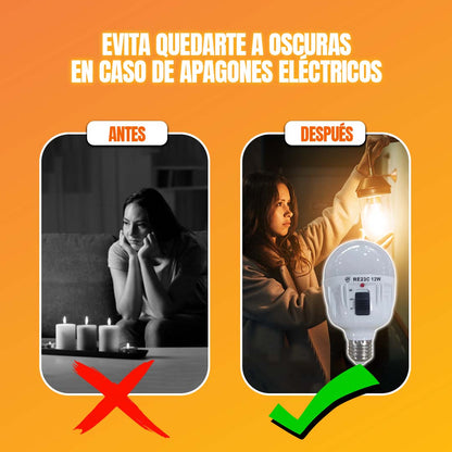 FOCO RECARGABLE CON BOQUILLA 12W 🎁PROMO 3 UNIDADES QUITO🎁