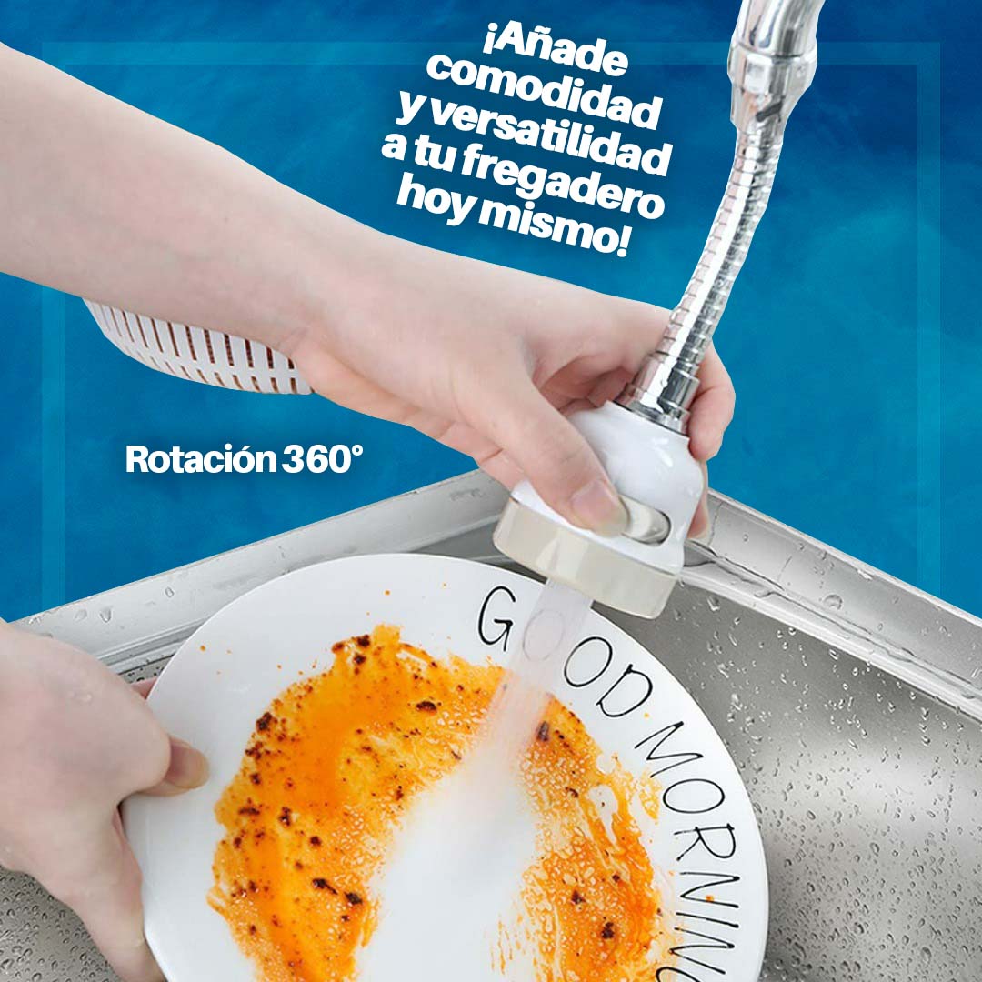 ADAPTADOR FLEXIBLE UNIVERSAL PARA GRIFO DE COCINA 🎁PROMO 2 UNIDADES🎁
