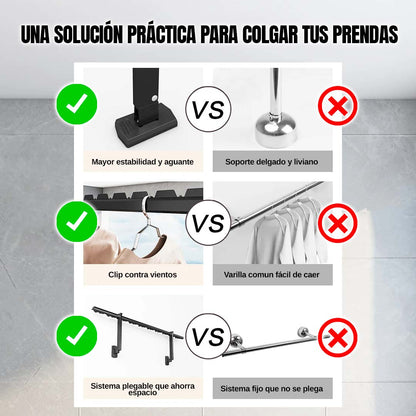 COLGADOR DE ROPA PLEGABLE ??HOY ENVÍO GRATIS??
