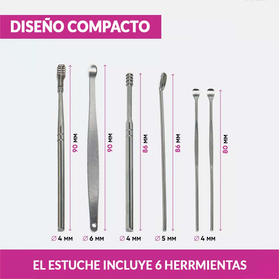 🎁PROMO 2X1🎁 KIT ESTUCHE LIMPIADOR DE OÍDOS