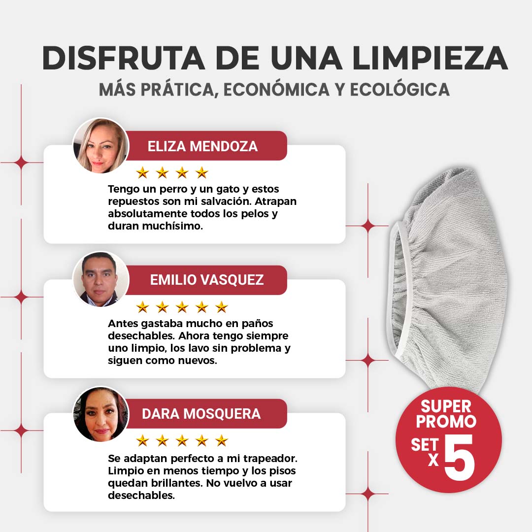 REPUESTO SUPER ABSORVENTES PARA TRAPEADOR 🎁PROMO 5 UNIDADES🎁