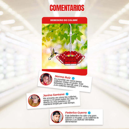 BEBEDERO PARA COLIBRI 🎁HOY ENVÍO GRATIS🎁