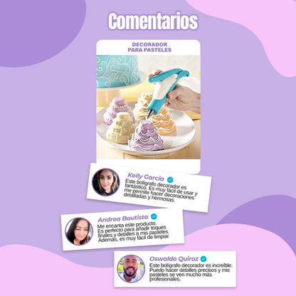 🎁HOY 4 BOQUILLAS GRATIS🎁KIT LAPIZ DECORADOR PARA PASTELES O GALLETAS