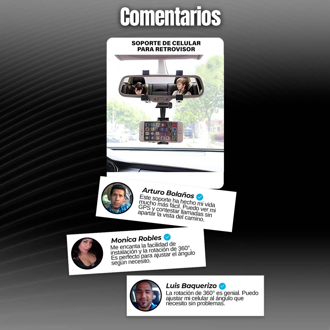 SOPORTE DE CELULAR PARA RETROVISOR 🎁SUPER PROMO🎁