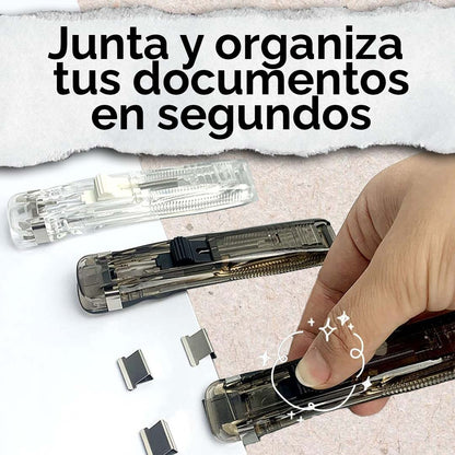 SUJETADOR DE HOJAS TIPO GRAPADORA