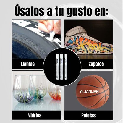 MARCADOR  PARA LLANTAS-BLANCO
