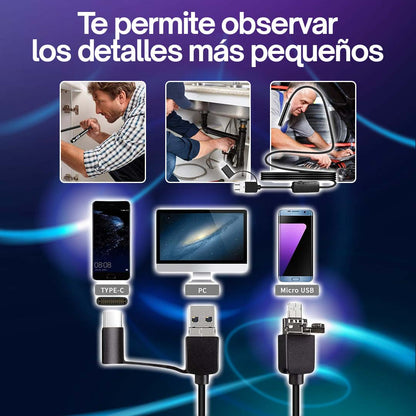 CÁMARA EXPLORADORA PARA ESPACIOS PEQUEÑOS (ANDROID-TIPO C)