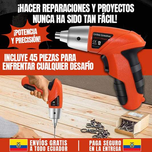 DESTORNILLADOR SET 45 PIEZAS ??PROMO LANZAMIENTO??