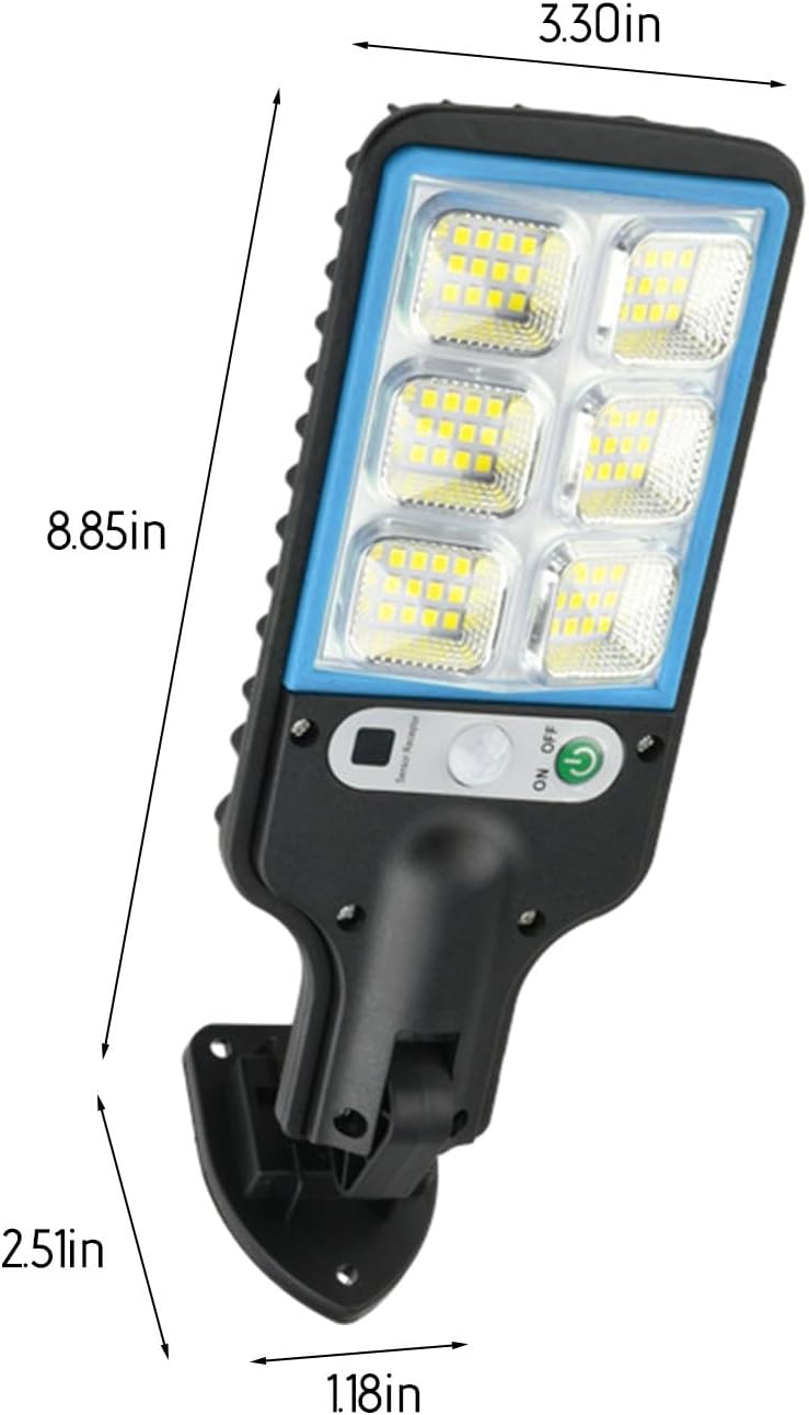 Farola solar para exteriores, con sensor de movimiento