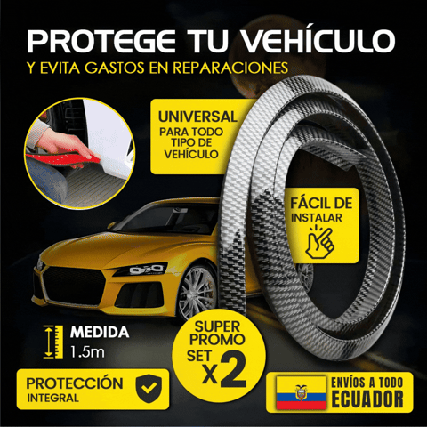 PROTECTOR TIPO FIBRA PARA ARCO DE LAS RUEDAS 🎁PROMO 4 RUEDAS🎁