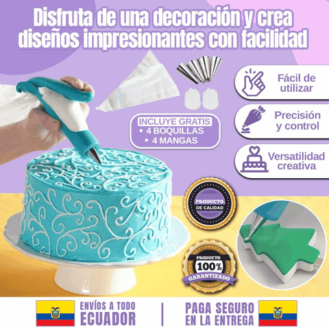 🎁HOY 4 BOQUILLAS GRATIS🎁KIT LAPIZ DECORADOR PARA PASTELES O GALLETAS