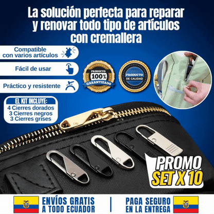 🎁PROMO 10 UNIDADES🎁KIT DE REPARACION DE CIERRES