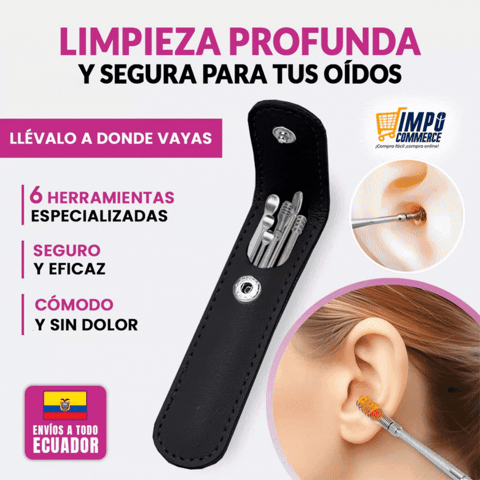 🎁PROMO 2X1🎁 KIT ESTUCHE LIMPIADOR DE OÍDOS