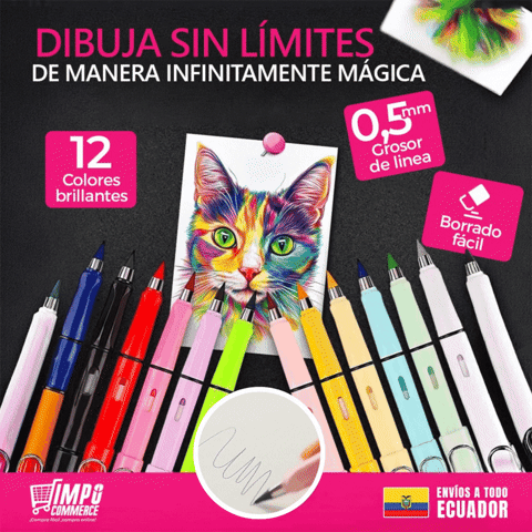 LAPIZ DE COLOR PUNTA INFINITA SET X12 COLORES