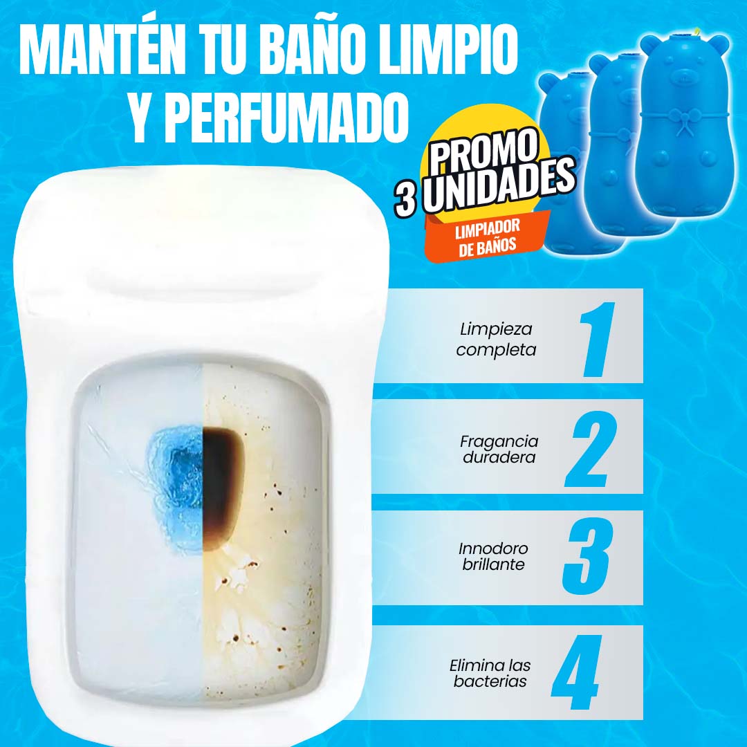 LIMPIADOR DE BAÑO 🎁PROMO 3 UNIDADES🎁
